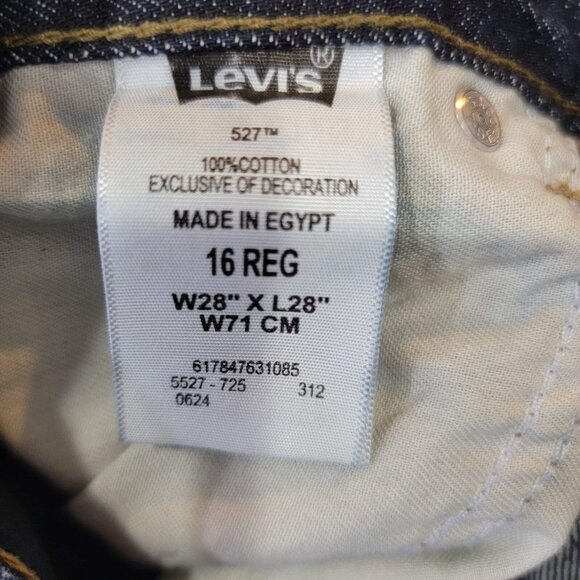 Levi's 527 Jeans Women's Boot Cut Blue Size‎ 16R 28x28 EUC - Picture 9 of 12